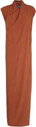 Cortana Amanita- lange rode lava zijden stretch jurk - Dames - Maxi kleedjes - Rood - 2XS - Kleedjes