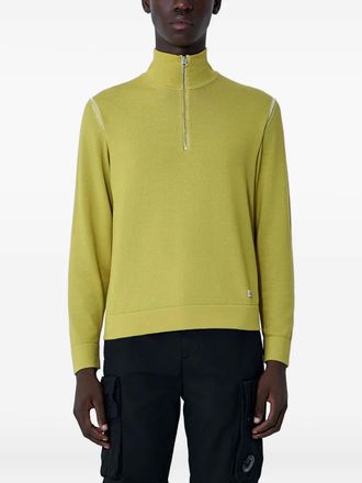 C.P. Company half-zip high-neck sweater - men - Polyamide/Cotton - 3XL - Yellow