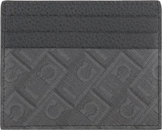 Ferragamo Mens Gray Calf Leather Bos Taurus Wallet