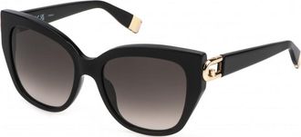 Furla Womens SFU816 55 0700 Sunglasses - Black - One Size