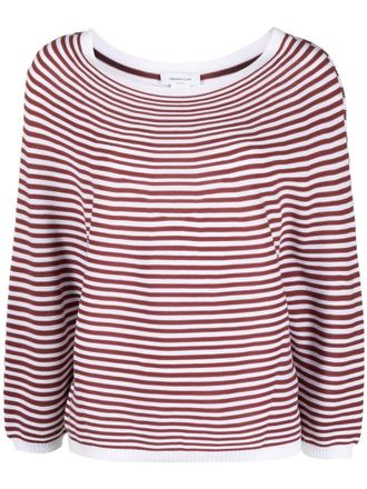 Fabiana Filippi stripe-print knit jumper - Red