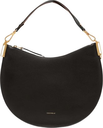 Coccinelle Half-Moon Top-Handle Shoulder Bag with Gold-tone Accents