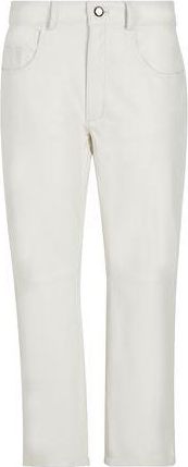 8 by YOOX LEATHER STRAIGHT LEG PANTS