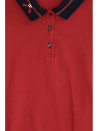 Gucci Cotton Polo Polo Dress - Red