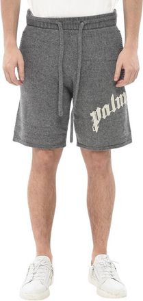 Palm Angels Grey Drawstring Shorts