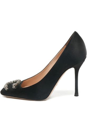 Gucci 110 mm Dionysus pumps met hak - Zwart