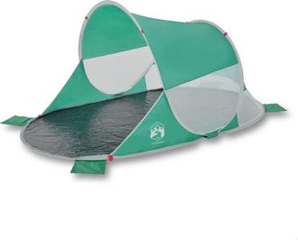 vidaXL Tenda da Spiaggia Pop-Up Verde Mare Impermeabile - Vidaxl