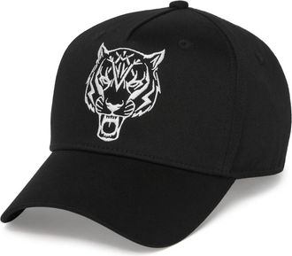Plein Sport Baseball Cap Tiger - unisex - Outdoor handschoenen - Zwart - ONE Size - Katoen - Fitness