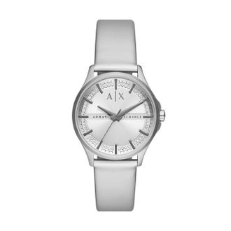A|X Armani Exchange Lady Hampton WoMens Silver Watch AX5270 Leather (archived) - One Size