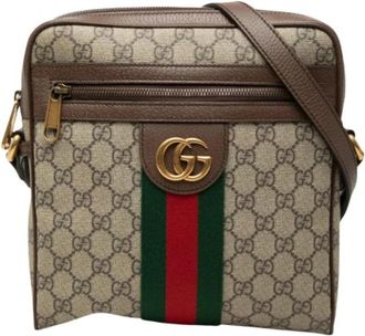 Gucci Pre-owned Ophidia Crossbody Bag - unisex - Vintage Schoudertas - Beige - ONE Size - Vintage