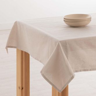 Muare Home Mantel 100% lino natural gris 300x150 cm