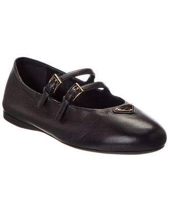 Prada Leather Ballerina Flat