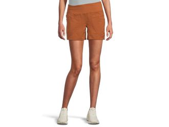Prana 5 Kanab Shorts Womens Casual Pants Clay : LG (Womens 12-14) 5, Cotton/Nylon/Elastane