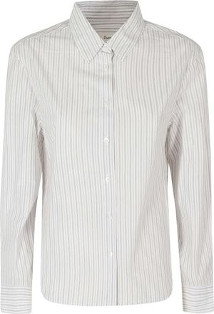 Dunst Essential Shirt - Dames - Overhemden - Grijs - S - Katoen - Overhemden
