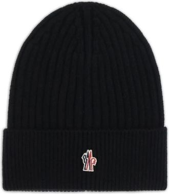 Moncler Beanie Mut - Heren - Hoeden - Zwart - ONE Size - Wol - Accessoires