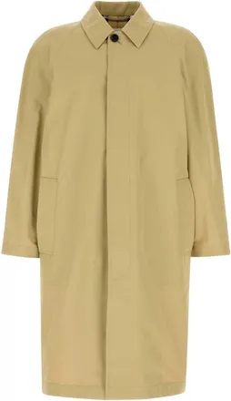 Burberry Beige Cotton Overcoat