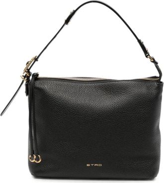 Etro Hobo M Schoudertas - Dames - Schoudertassen - Zwart - ONE Size - Leer - Tassen