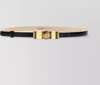 Versace calfskin leather belt