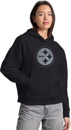 Starter Womens Starter Black Pittsburgh Steelers Rhinestone Relaxed Hoodie at Nordstrom, Size Xx-Large