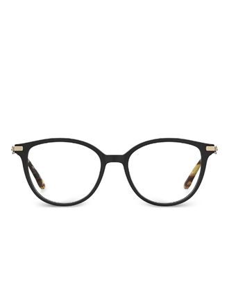 Pierre Cardin embellished round-frame glasses - Black