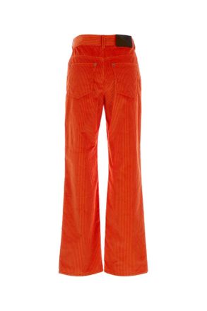 Loewe Cotton Corduroy Trousers - Orange