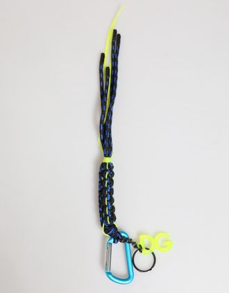 Dolce & Gabbana Multicolor Polyester Tape String DG Logo Sleutelhanger