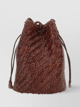 Dragon Diffusion pompom tan cross-body bag