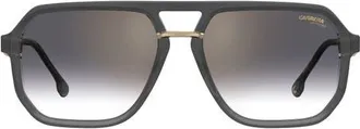 Carrera Victory 58mm Gradient Rectangular Sunglasses in Grey/grey Sf Gd Sp at Nordstrom