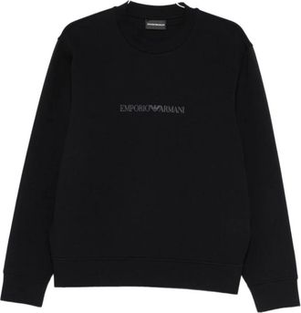 Emporio Armani Sweatshirts, male, Blue, Size: 2XL Emporio Armani Sweaters