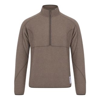 SATISFY Satisfy - FuzzFleece AD Half-Zip - Heren - Sweatshirts & Hoodies - Bruin - Maat: XL Fleece
