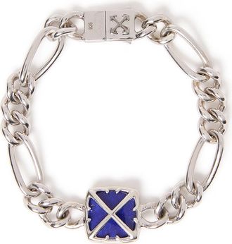Off-white Lapis Lazuli Arrow Chain Bracelet in Silver at Nordstrom, Size 8
