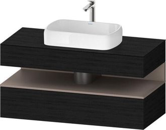 Duravit Duravit - Qatego Consola Mueble Bajo Lavabo, 1 Extra&iacute;ble, 1 Caj&oacute;n