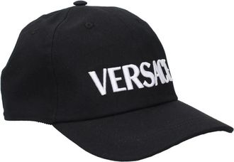 Versace Katoenen Pet - Heren - Accessoires - Zwart - Maat: ONE Size Katoen