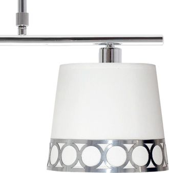Fabrilamp Fabrilamp - Lampara Dalia 2xe14 Blanco/plata Regx40x16 Cm