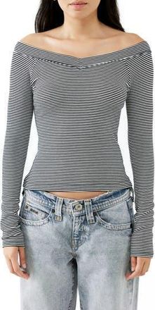 BDG Shannen Long Sleeve Top in Black at Nordstrom Rack, Size X-Large