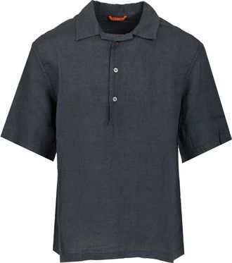 Barena Mola Linen Shirt Shirts Blu-Uomo