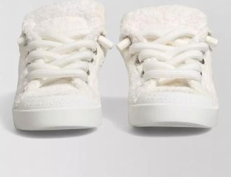 Dolce & Gabbana faux shearling low-top sneakers
