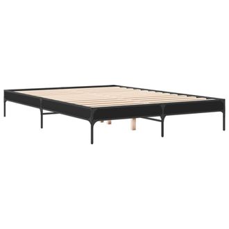 Berkfield Home Durable Bed Frame without Mattress Black 140x200 cm