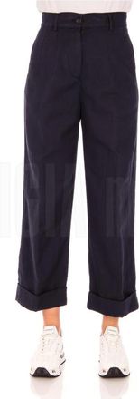 Aspesi Dames Lange Broek - Dames - Vrijetijds broeken - Blauw - L - Broeken