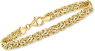 Ross-Simons 18kt Yellow Gold Byzantine Bracelet
