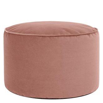 Icon Brand Puf reposapi&eacute;s redondo de terciopelo amanecer rosa
