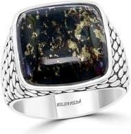 Effy Mens Apache Signet Ring in Black/Silver at Nordstrom Rack, Size 10