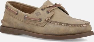 Sperry Top-Sider Mens Sperry Authentic 2 Eye Leather Mens Tan Boat Shoes - Brown