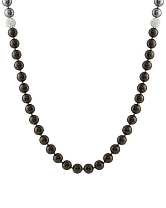 Splendid Pearls Silver 10-11Mm Pearl Necklace