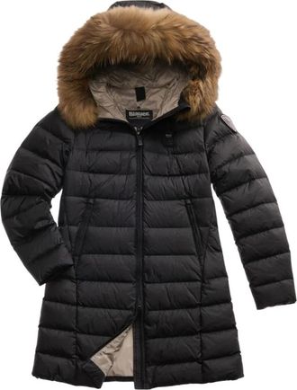 Blauer Kristin Long Down Jacket - Dames - Dons jassen - Zwart - XS - Leer - Jassen