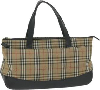 Burberry Pre-owned Tote Bags, female, Beige, Size: ONE SIZE Pre-owned Vintage Tote Bag