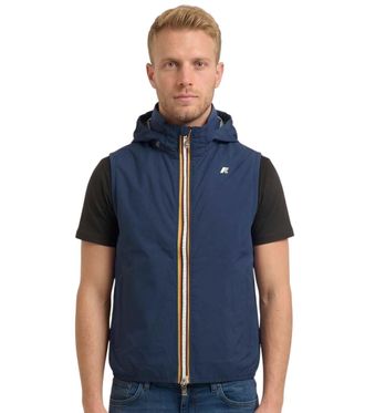 K-Way Blue Sleeveless Hood Jacket