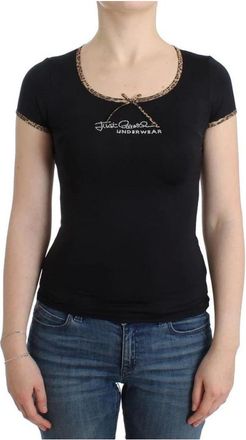 Roberto Cavalli Tops, Dames, Zwart, L, Nylon, Nylon Top