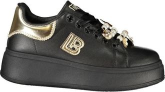 Laura Biagiotti Schoenen, Dames, Zwart, 40 EU, Polyester, Laura Biagiotti Zwarte Polyester Dames Sneaker