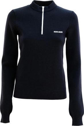 Miu Miu zip sweater - Blu